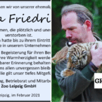 Petra Friedrich Zoo Leipzig Todesursache