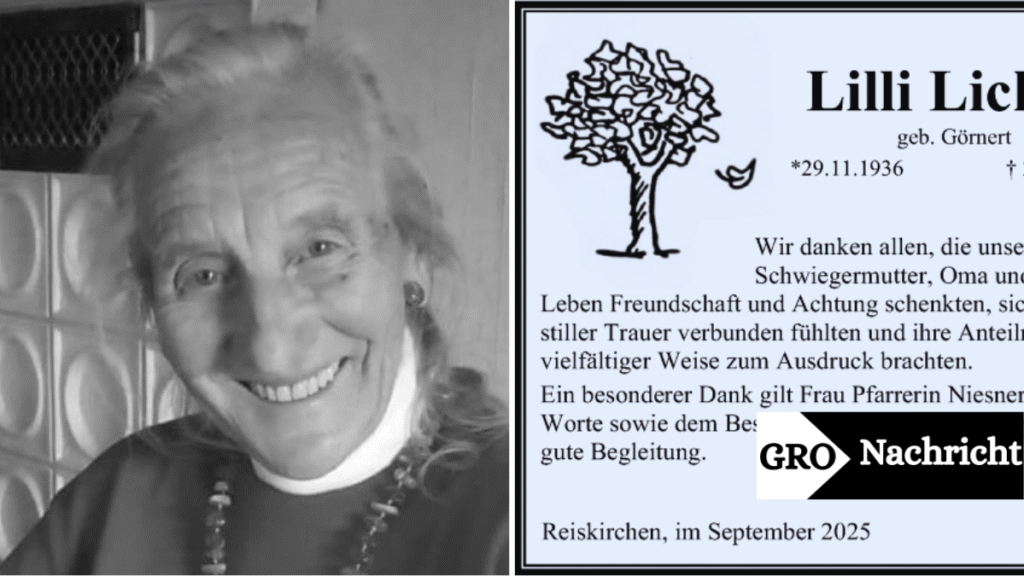 Todesanzeigen Oberbergischer Kreis