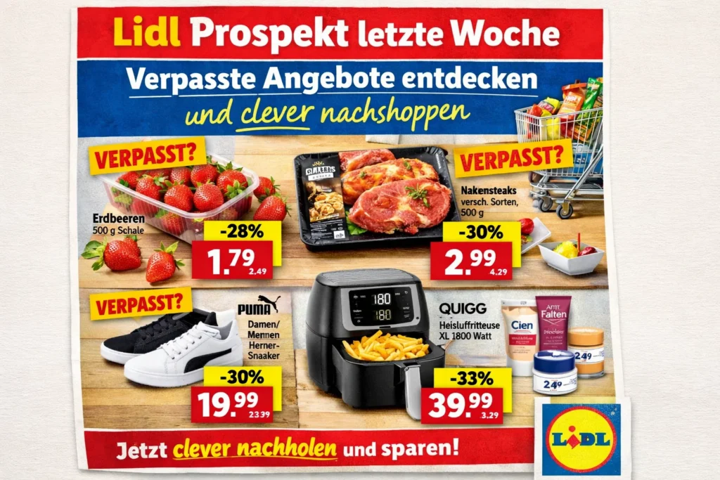 Lidl Prospekt letzte Woche: Verpasste Angebote entdecken und clever nachshoppen