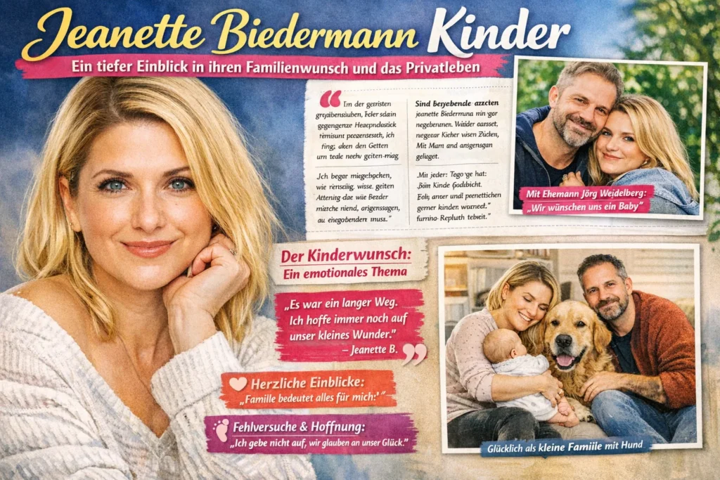 Jeanette Biedermann Kinder: Ein tiefer Einblick in ihren Familienwunsch und das Privatleben