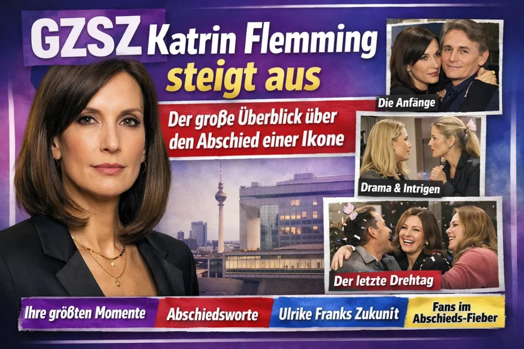 GZSZ Katrin Flemming steigt aus: Der große Überblick über den Abschied einer Ikone