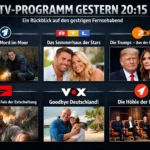 TV Programm Gestern 20:15 – Ein Rückblick auf den Gestrigen Fernsehabend
