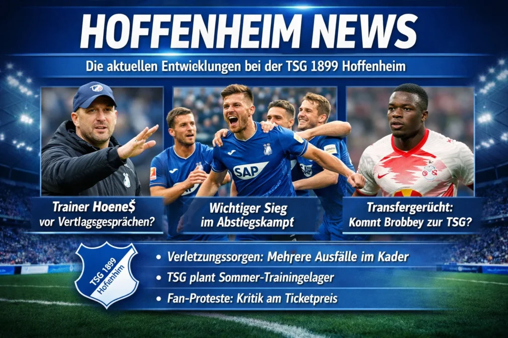 Hoffenheim News: Die aktuellen Entwicklungen bei der TSG 1899 Hoffenheim