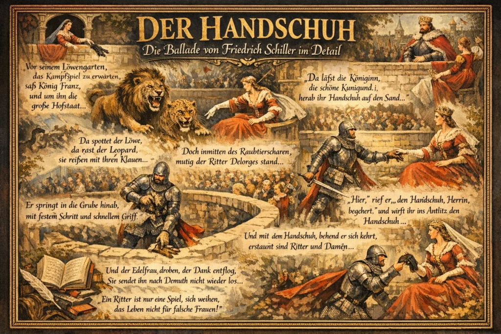 Der Handschuh: Die legendäre Ballade von Friedrich Schiller im Detail