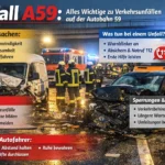 Unfall A59: Alles Wichtige zu Verkehrsunfällen auf der Autobahn 59
