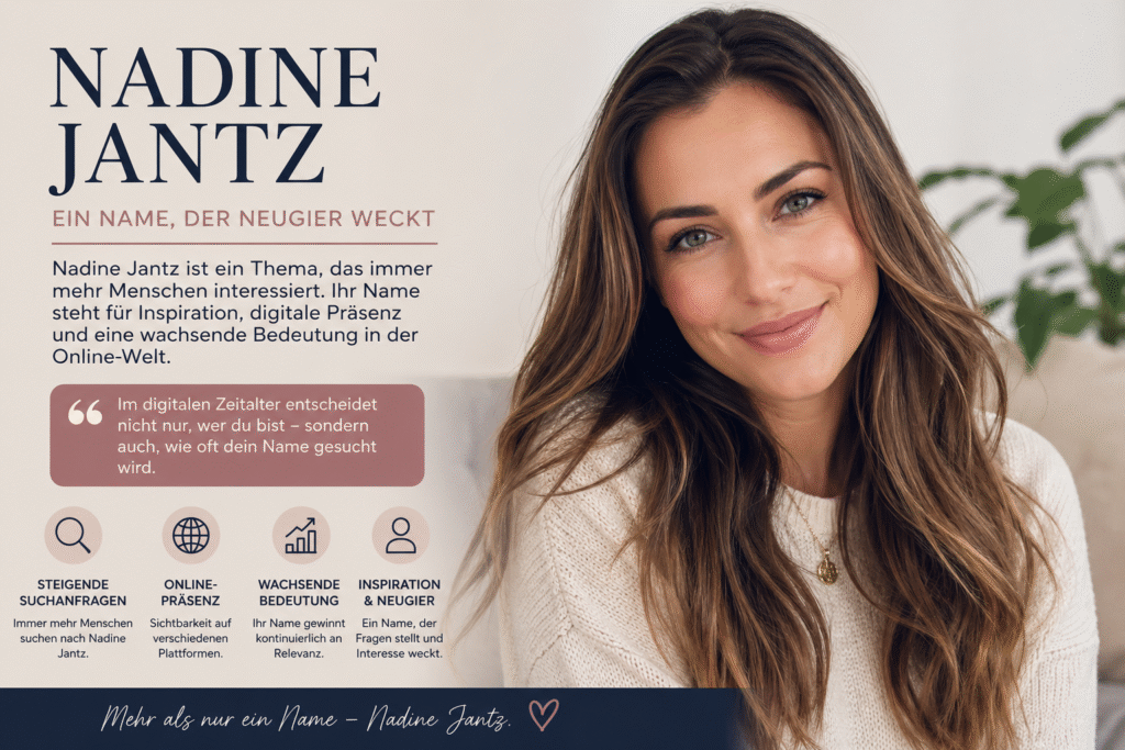 Nadine Jantz – Ein umfassender Einblick in Leben, Karriere und Bedeutung