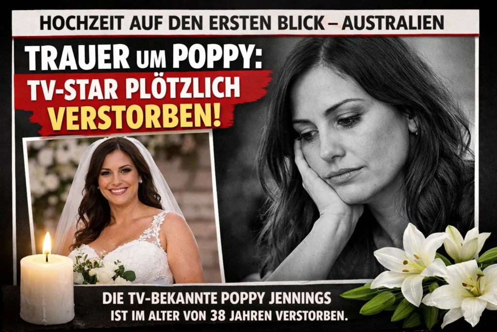 hochzeit auf den ersten blick – australien poppy stirbt