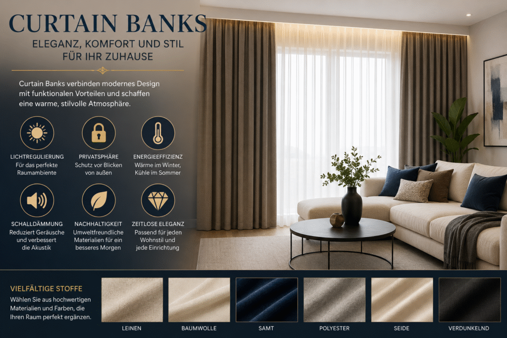 Curtain Banks – Moderne Lösungen für stilvolle Fensterdekoration und Raumgestaltung