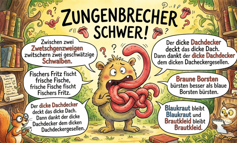 Zungenbrecher schwer